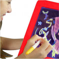 Kids 3D LED Magic Drawing Pad Light Up Tracing Board with Pen & Brush for Creative Fun - Al-Raheem Imports