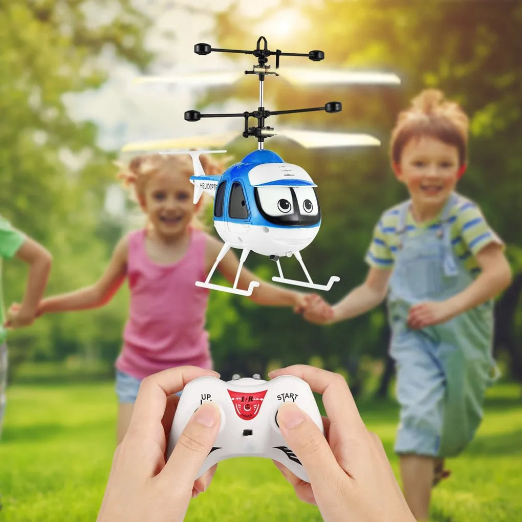 Induction Flying RC Helicopter Cartoon Drone Toy for Kids 14+