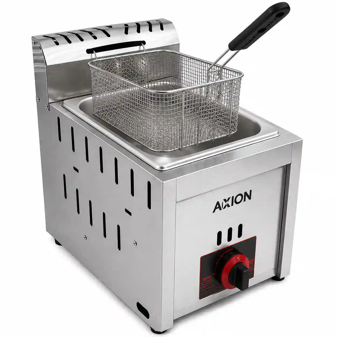 Imported 6 Liter Gas Deep Fryer Built-in Ignition Commercial Stainless Steel Heavy Duty
