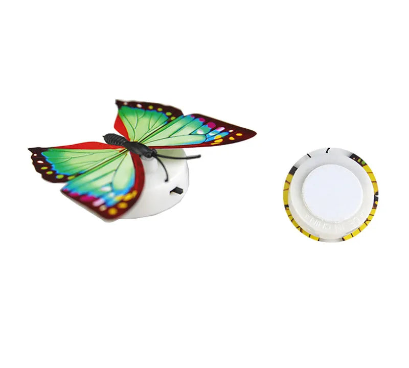 5 Pieces Set Colorful Changing Butterflies LED Night Light 7 Color Glow Wall Stickers for Bedroom Kids Room Decor