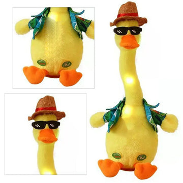 Rechargeable Dancing Duck Electric Plush Toy with Singing and Interactive Features