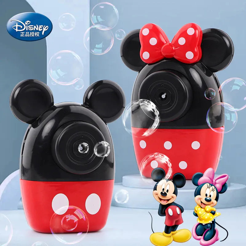 Disney Mickey Mouse and Minnie Automatic Bubble Blowing Machine with Lights and Music