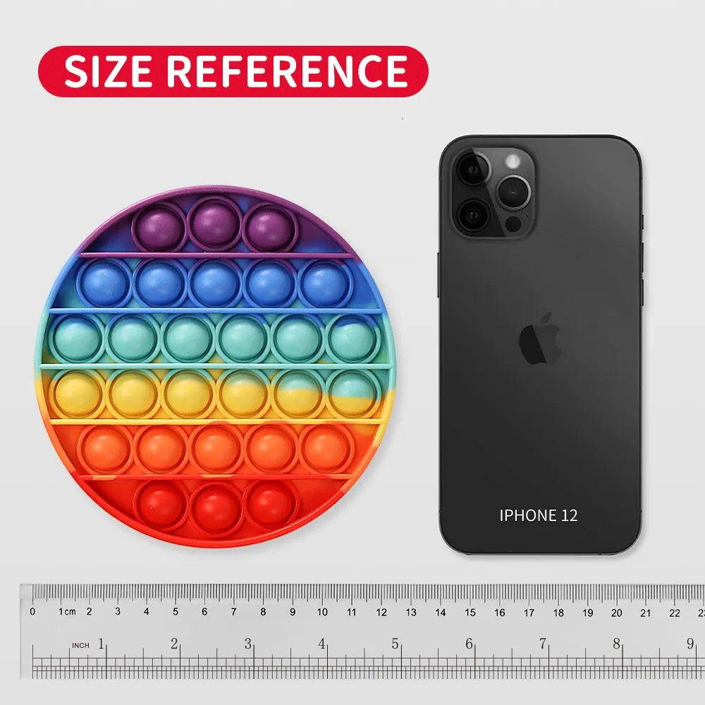 Fidget Circle and Heart Sensory Toy for Kids and Adults Stress Relief