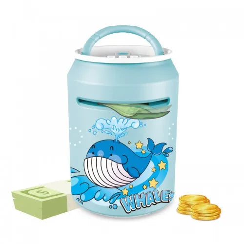 Intelligent Fingerprint ATM Unlock Bank Cartoon Password Coin Saving Smart Music Box