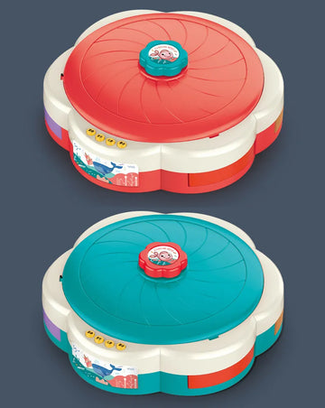 3-in-1 Hero Magnetic Fishing Game Electric Rotating Musical Board with Lights for Kids