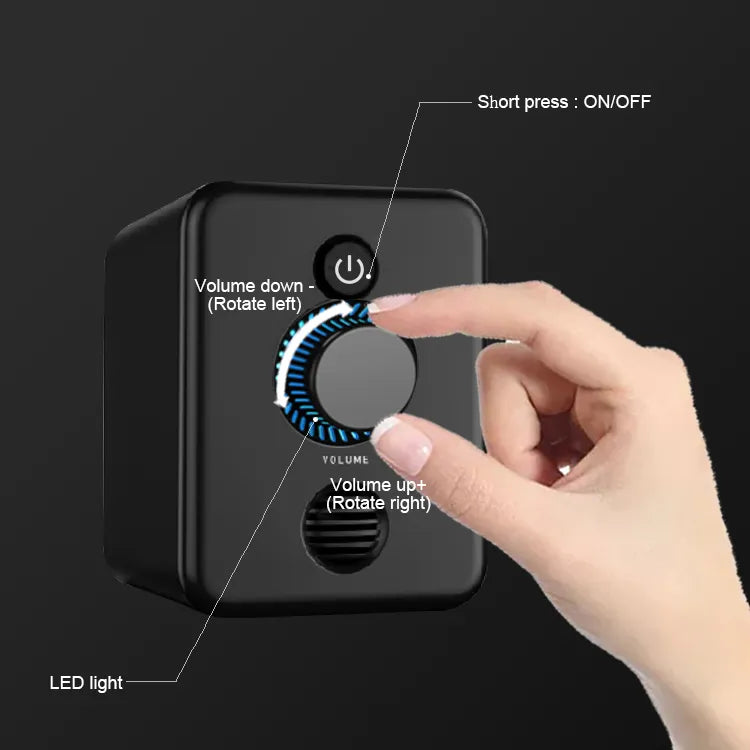 Kisonli U-3000 Big AUX USB 2.1 Portable Computer Speaker Black