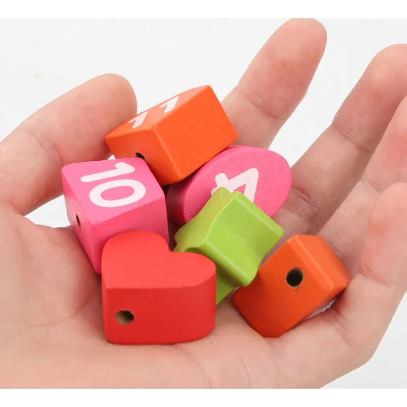 Wooden Digital Color Sorting Learning Clock Puzzle for Kids