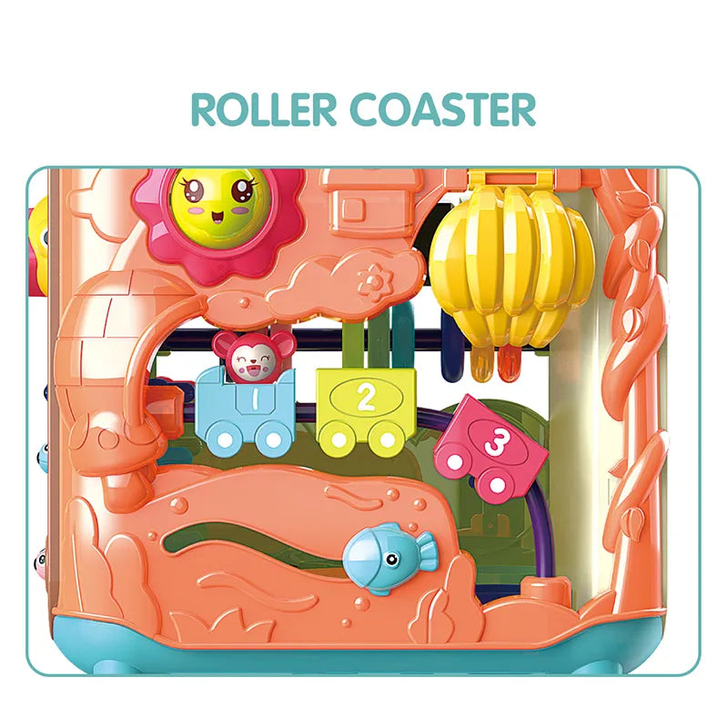 6 in 1 Educational Hexahedral Drum Magic Box Baby Activity Toy