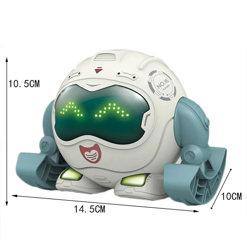 Smart Tumbling Voice Control Robot with Music and Light for Kids