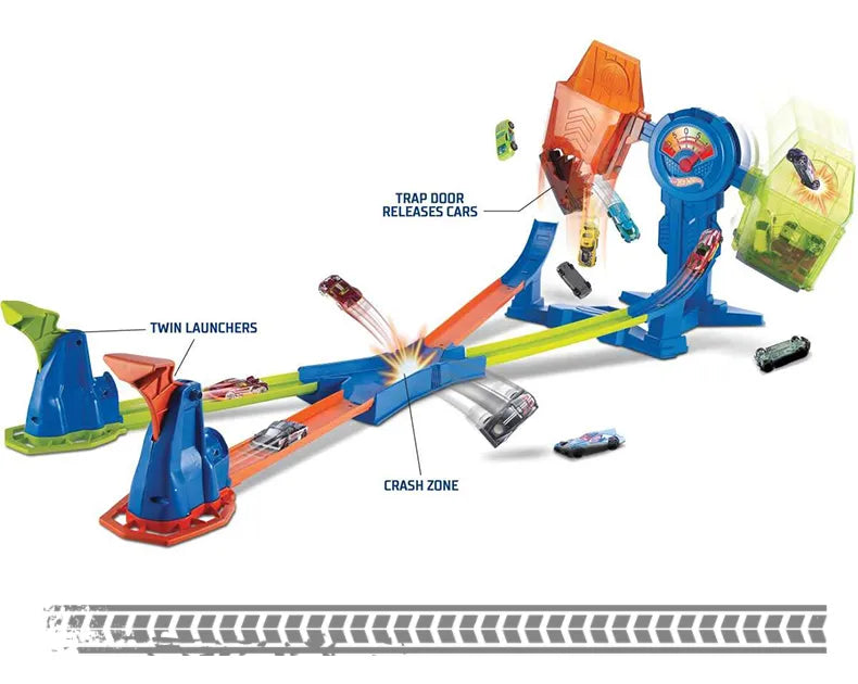Hot Wheels City Balance Breakout Adventure Car Track Play Set with Super Sport Car