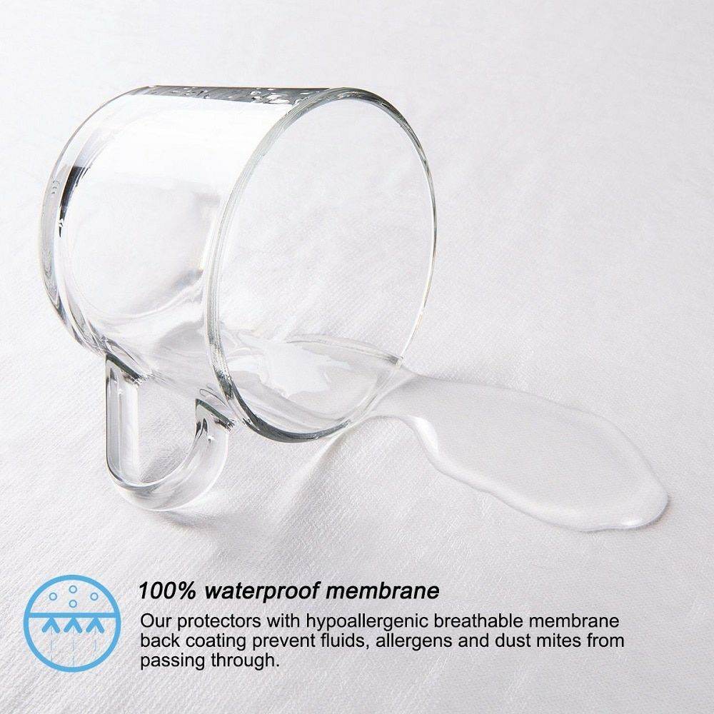 King Size Waterproof Mattress Cover Cotton Fitted Sheet Protector Bedsheet - Al-Raheem Imports