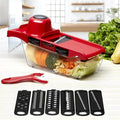 Slicer Vegetable Cutter Grater Chopper Six Interchangeable Blades With Hand Protector - Al-Raheem Imports