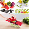 Slicer Vegetable Cutter Grater Chopper Six Interchangeable Blades With Hand Protector - Al-Raheem Imports