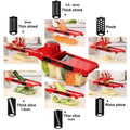 Slicer Vegetable Cutter Grater Chopper Six Interchangeable Blades With Hand Protector - Al-Raheem Imports