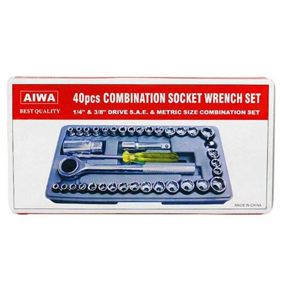 40Pcs Household Sets Household Tools Repair Auto Repair Hardware Tools Kit - Al-Raheem Imports