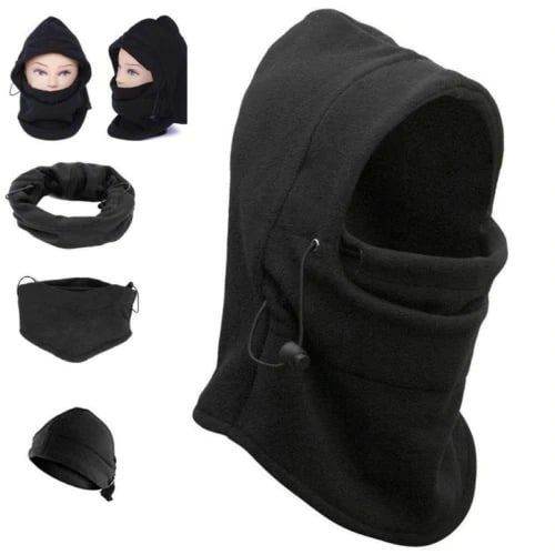 6 In 1 Unisex Winter Fleece Thermal Balaclava Ski Snood Hood Neck Warmer Hat - Al-Raheem Imports