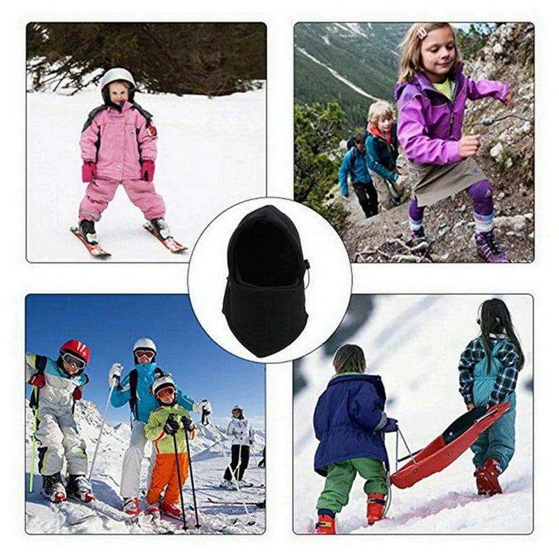6 In 1 Unisex Winter Fleece Thermal Balaclava Ski Snood Hood Neck Warmer Hat - Al-Raheem Imports