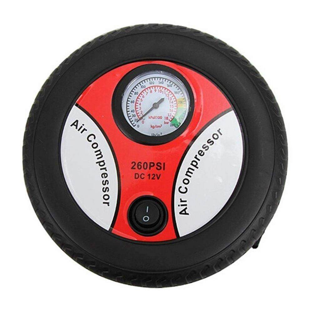 DC 12V Electric Car Tire Inflatable Air Pumps Tyre Pressure Monitor Compressor Portable For Bike Car - Al-Raheem Imports