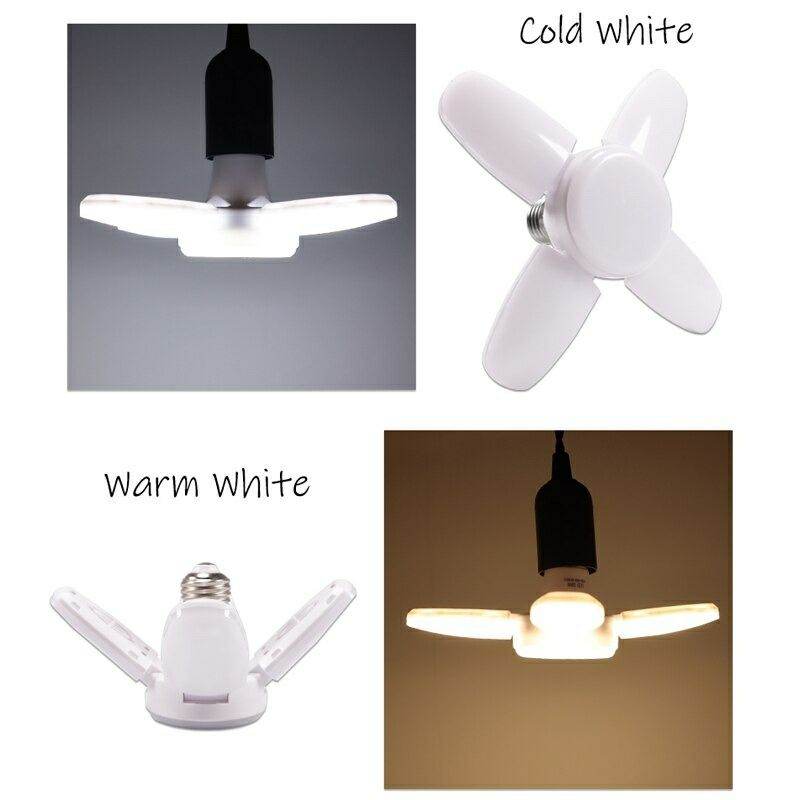E27 Mini 28W Cool White Led Folding Light Bulb 2800lm - Al-Raheem Imports