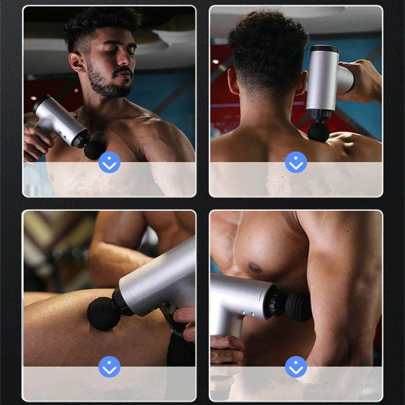 Fitness Muscle Relaxer Soreness Pain Relief With 4 Massage Heads - Al-Raheem Imports