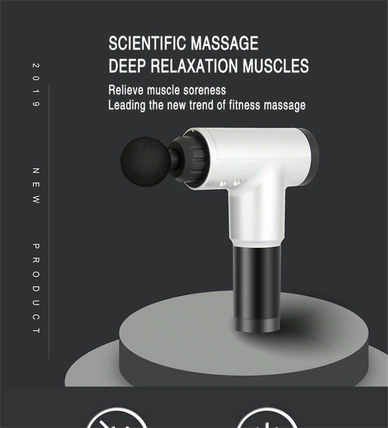Fitness Muscle Relaxer Soreness Pain Relief With 4 Massage Heads - Al-Raheem Imports