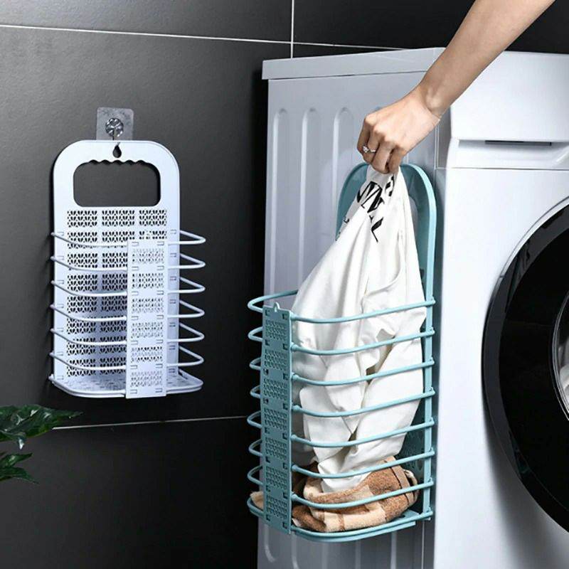 Foldable Dirty Clothes Basket Wall Hanging Laundry Basket - Al-Raheem Imports
