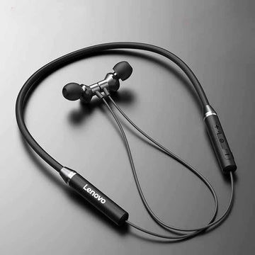 Lenovo HE05 Bluetooth 5.0 Neckband Wireless Stereo Sports Magnetic Headphones IPX5 Waterproof - Al-Raheem Imports