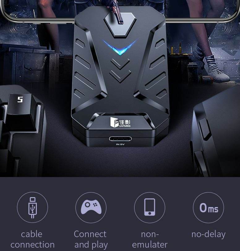 MIX Pro PUBG Controller Gaming Converter Android/IOS Mouse & Keyboard Combo Pack For FPS Mobile Games - Al-Raheem Imports