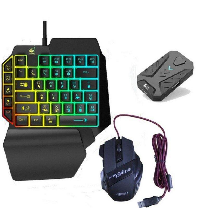 MIX Pro PUBG Controller Gaming Converter Android/IOS Mouse & Keyboard Combo Pack For FPS Mobile Games - Al-Raheem Imports