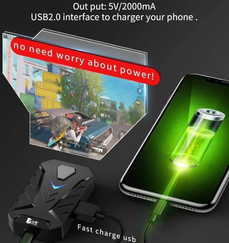 MIX Pro PUBG Controller Gaming Converter Android/IOS Mouse & Keyboard Combo Pack For FPS Mobile Games - Al-Raheem Imports