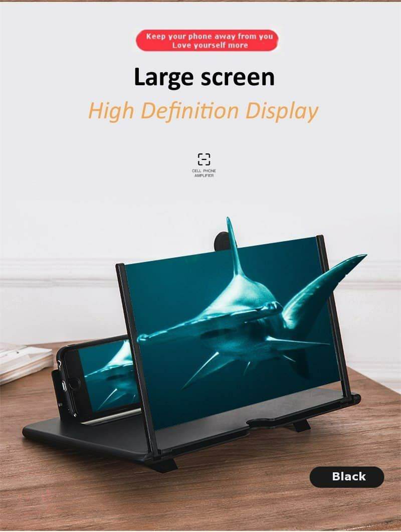 Mobile Phone Screen Magnifier Foldable 3D Screen Amplifier Holder Stand - Al-Raheem Imports