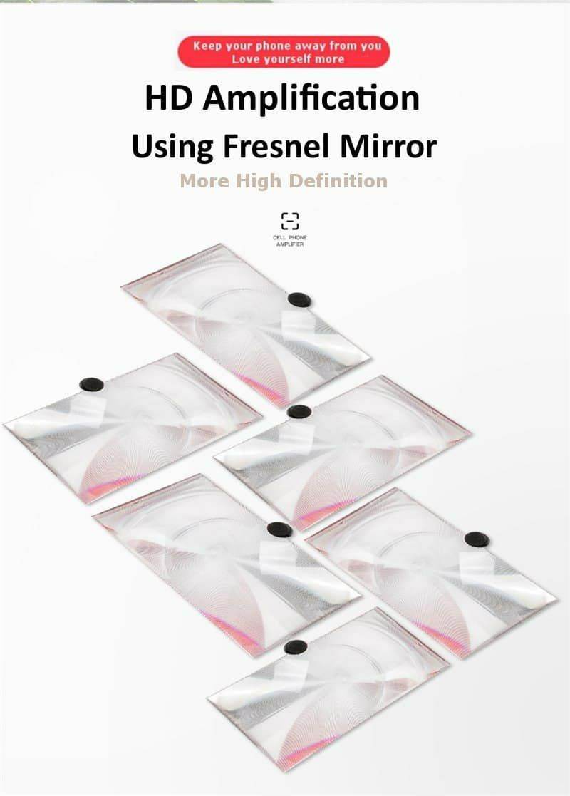 Mobile Phone Screen Magnifier Foldable 3D Screen Amplifier Holder Stand - Al-Raheem Imports