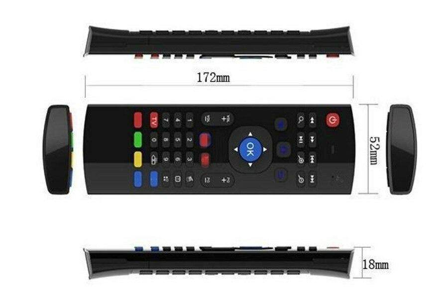 MX3-A Air Mouse Mini Wireless Keyboard Smart Remote Control 2.4G IR For Android TV Box - Al-Raheem Imports