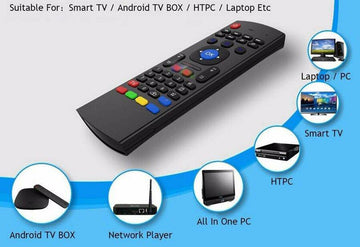 MX3-A Air Mouse Mini Wireless Keyboard Smart Remote Control 2.4G IR For Android TV Box - Al-Raheem Imports