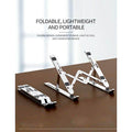 Portable Aluminium Lightweight Laptop Stand With 7 Adjustable Height Levels - Al-Raheem Imports