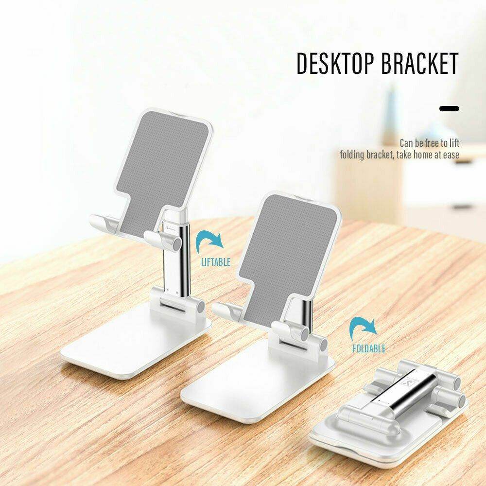 Portable Desktop Folding Lifting Bracket Mobile Phone Stand Desk Mount For Phone - Al-Raheem Imports