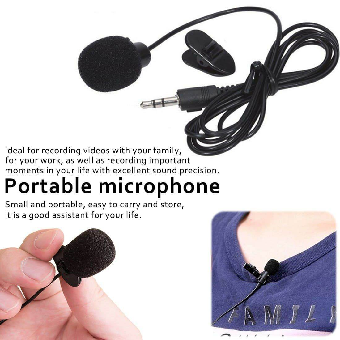Portable Mini 3.5mm Tie Lapel Lavalier Clip Microphone For Lectures Teaching Lessons EducationPortable Mini 3.5mm Tie Lapel Lavalier Clip Microphone For Lectures Teaching Lessons Education - Al-Raheem Imports