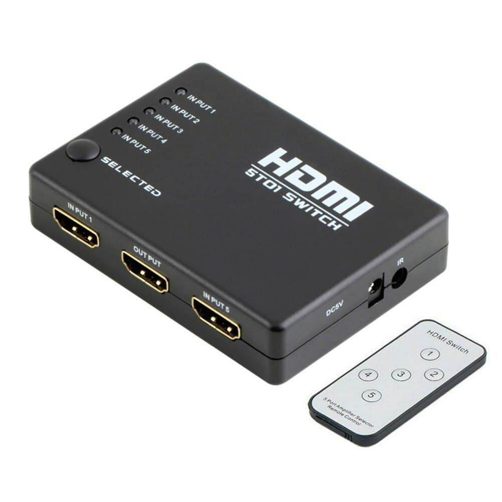 PowerBear HDMI Switch Splliter Sox For HDTV PS3 DVD With IR Remote - Al-Raheem Imports