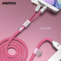 Remax At The Same Time Fast Charging 2 In 1 USB Cable Magnetic Charging High Quality - Al-Raheem Imports