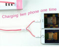 Remax At The Same Time Fast Charging 2 In 1 USB Cable Magnetic Charging High Quality - Al-Raheem Imports