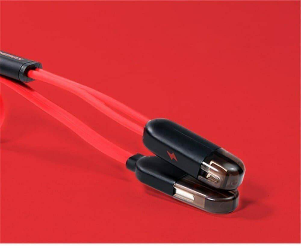 Remax At The Same Time Fast Charging 2 In 1 USB Cable Magnetic Charging High Quality - Al-Raheem Imports