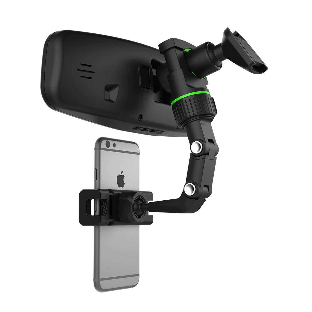 Universal Car Mobile Support 360° Car Rearview Mirror Mount Phone Holder Clip - Al-Raheem Imports