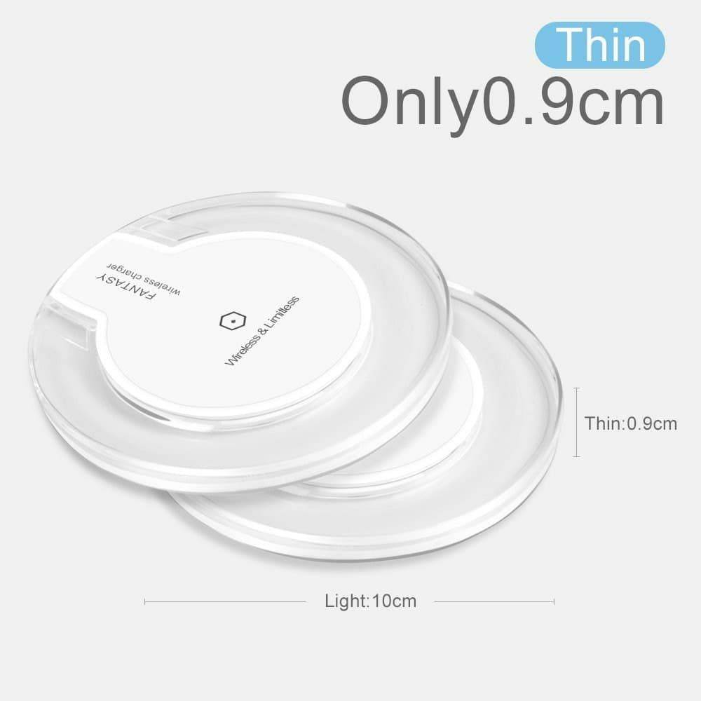 Universal Qi Charging Pad Mobile Phone Adapter Dock Station Wireless Charger - Al-Raheem Imports