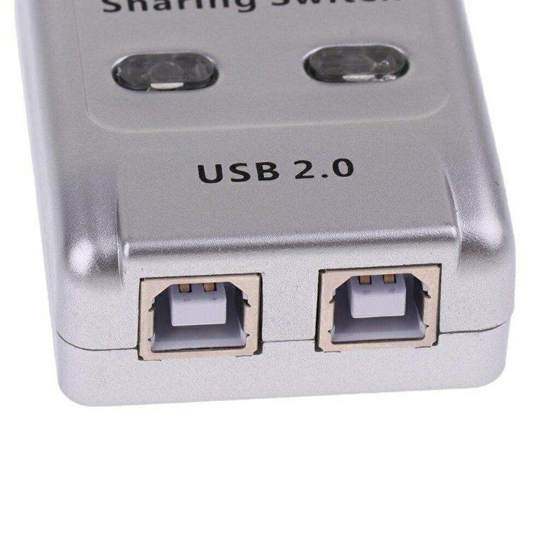 USB 2.0 Mini-Auto Sharing Hub With Two Ports For Computer PC Printer - Al-Raheem Imports