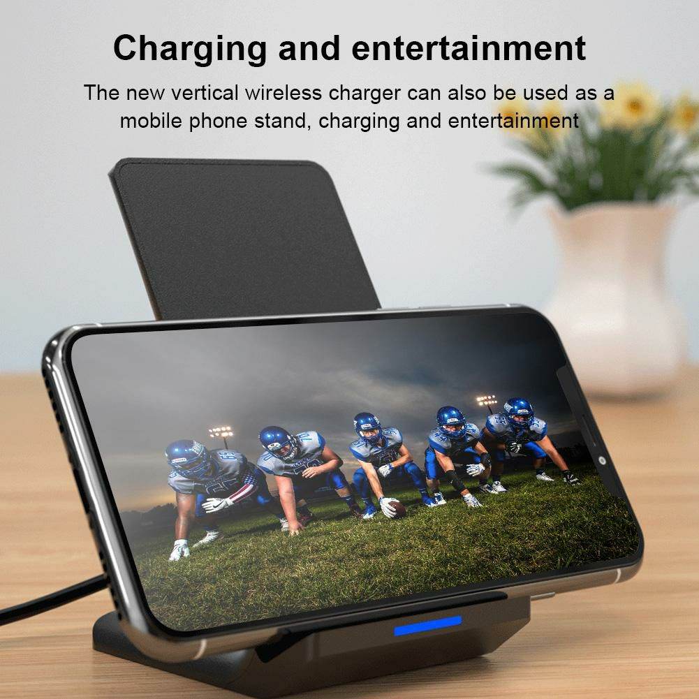 WK WP-U84 10W Mobile Phone Vertical Wireless Fast Charger Desktop Holder Wireless - Al-Raheem Imports