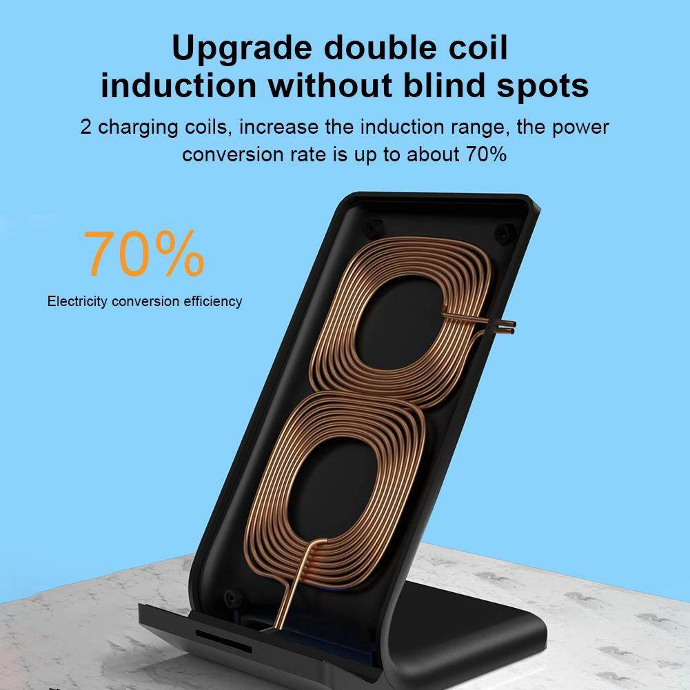 WK WP-U84 10W Mobile Phone Vertical Wireless Fast Charger Desktop Holder Wireless - Al-Raheem Imports