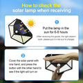 100 LEDs Rechargeable Motion Sensor Solar Interaction Waterproof Wall Lamp - Al-Raheem Imports