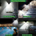 100 LEDs Rechargeable Motion Sensor Solar Interaction Waterproof Wall Lamp - Al-Raheem Imports