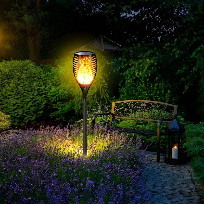 XF-6017 Solar Flame LED Light Lamp Enhance Your Outdoors With Stunning Decoration - Al-Raheem Imports