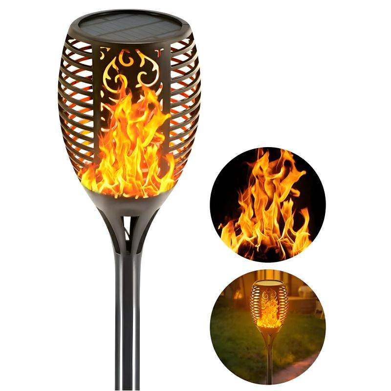 XF-6017 Solar Flame LED Light Lamp Enhance Your Outdoors With Stunning Decoration - Al-Raheem Imports